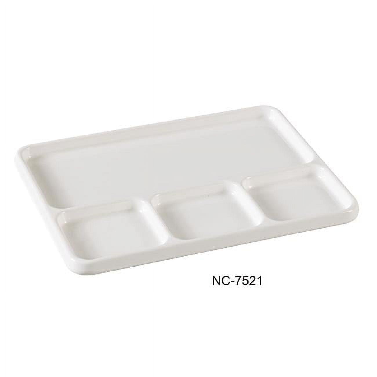 Yanco Yanco Accessaries Melamine Divided Serving Dish (Set of 24)