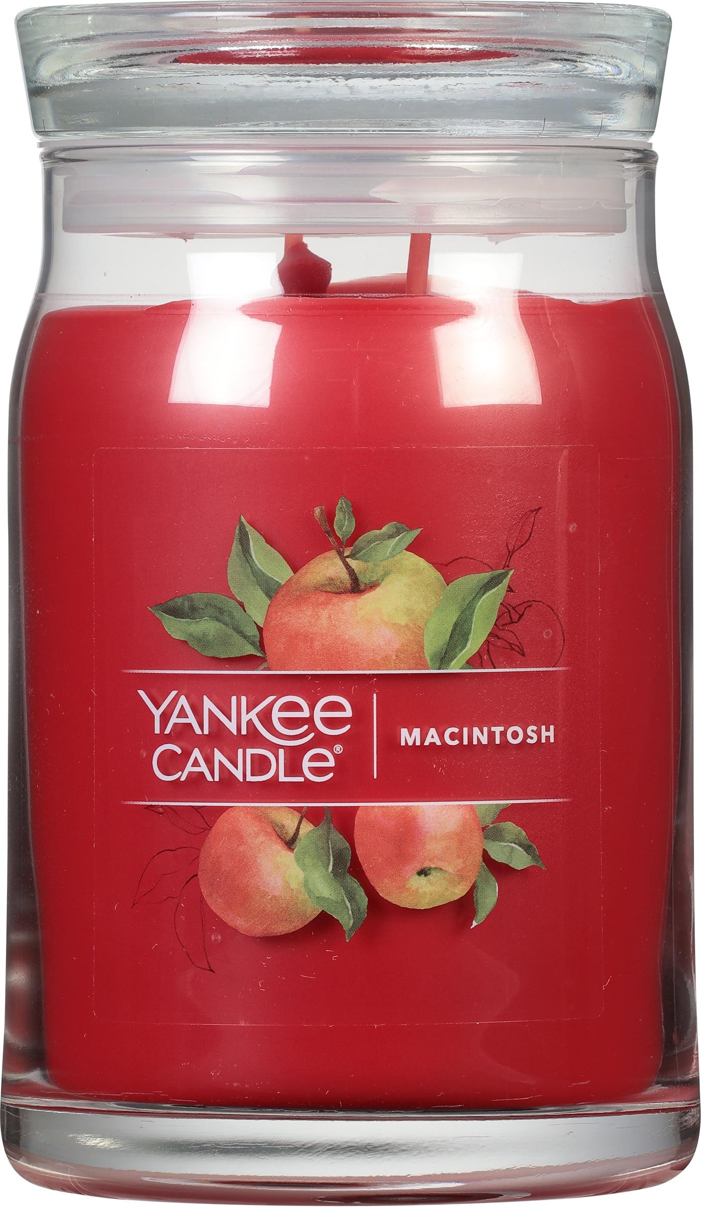 Large Red Macintosh Scented Soy Jar Candle