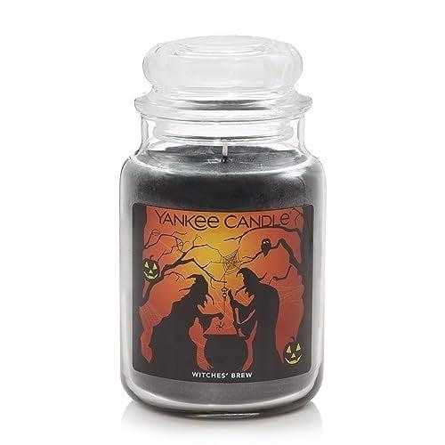 Large Black Soy Scented Jar Candle with Halloween Design