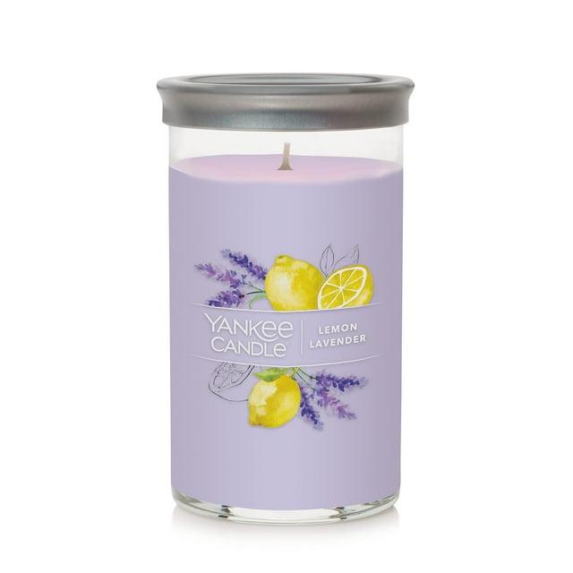 Yankee Candle Lemon Lavender Signature Medium Pillar Candle, 14.25oz