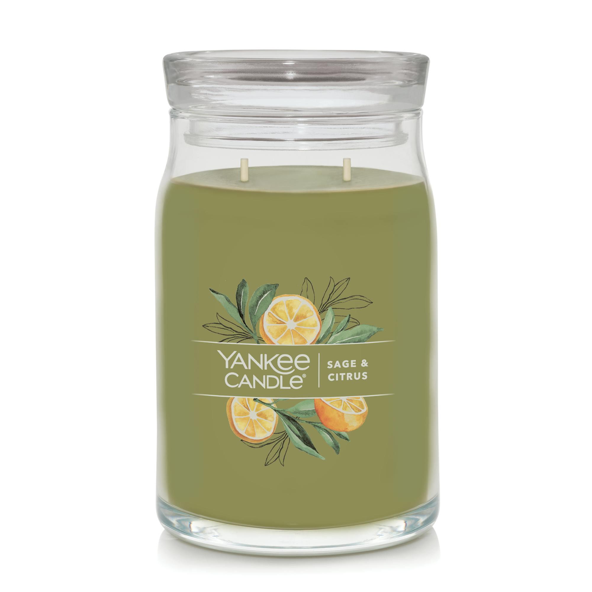 YANKEE CANDLE Signature Sage & Citrus Scented Jar Candle