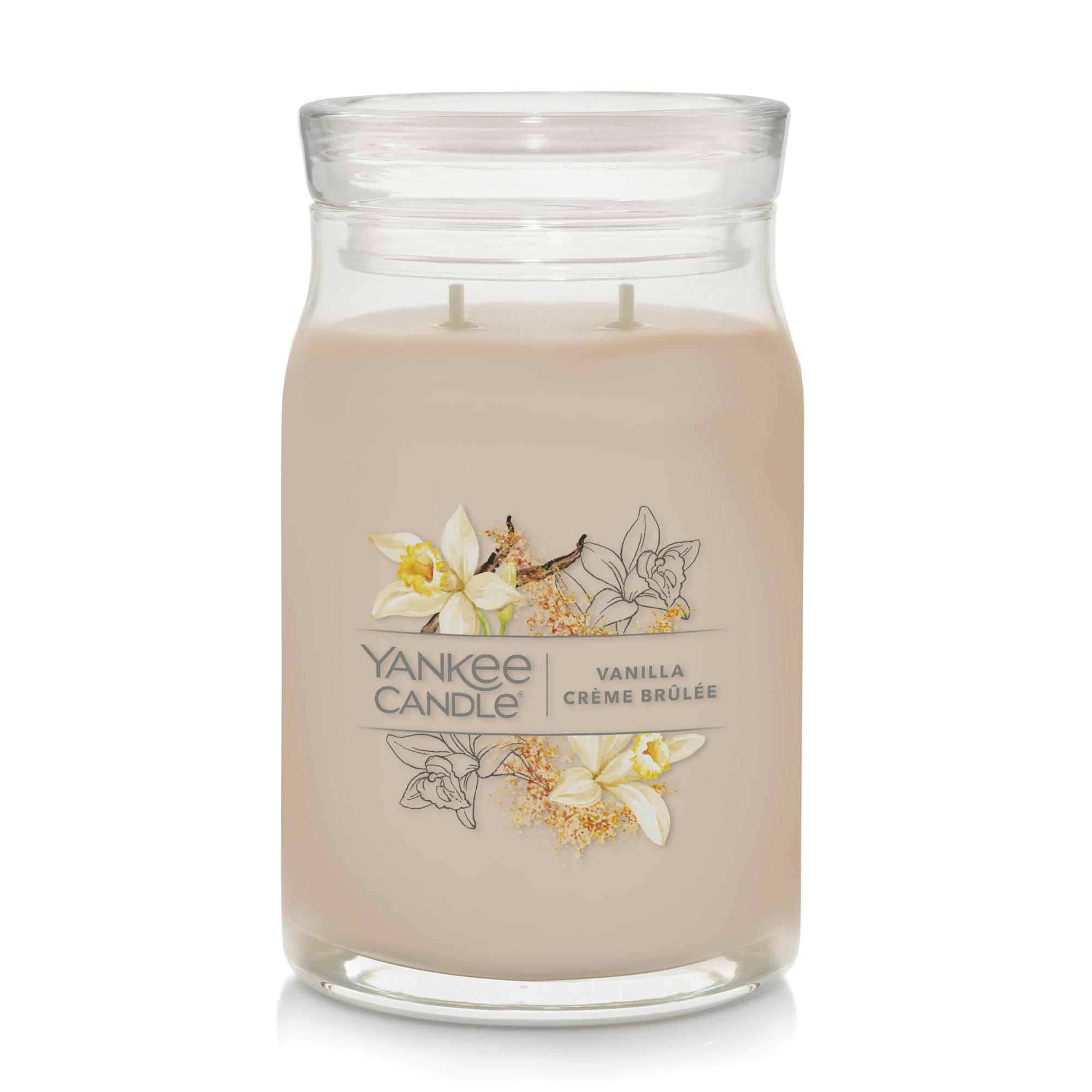 YANKEE CANDLE Signature Vanilla Crème Brulée Scented Candle