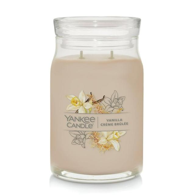 YANKEE CANDLE Signature Vanilla Crème Brulée Scented Candle