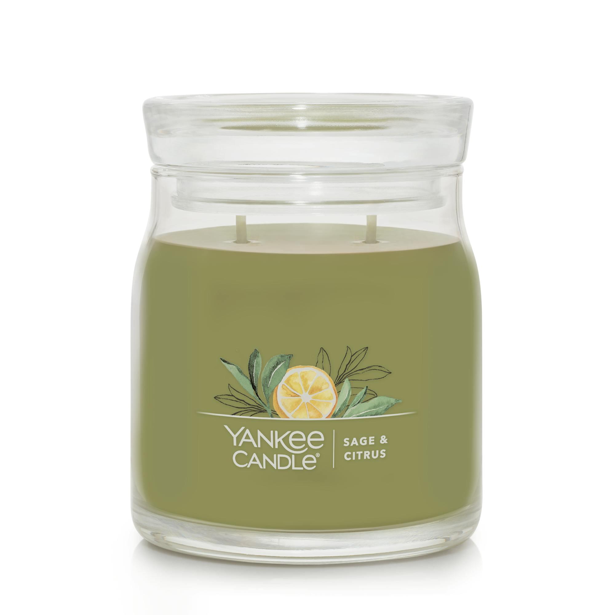 YANKEE CANDLE Signature Sage & Citrus Scented Jar Candle