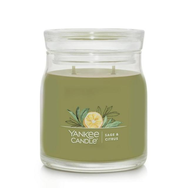 YANKEE CANDLE Signature Sage & Citrus Scented Jar Candle
