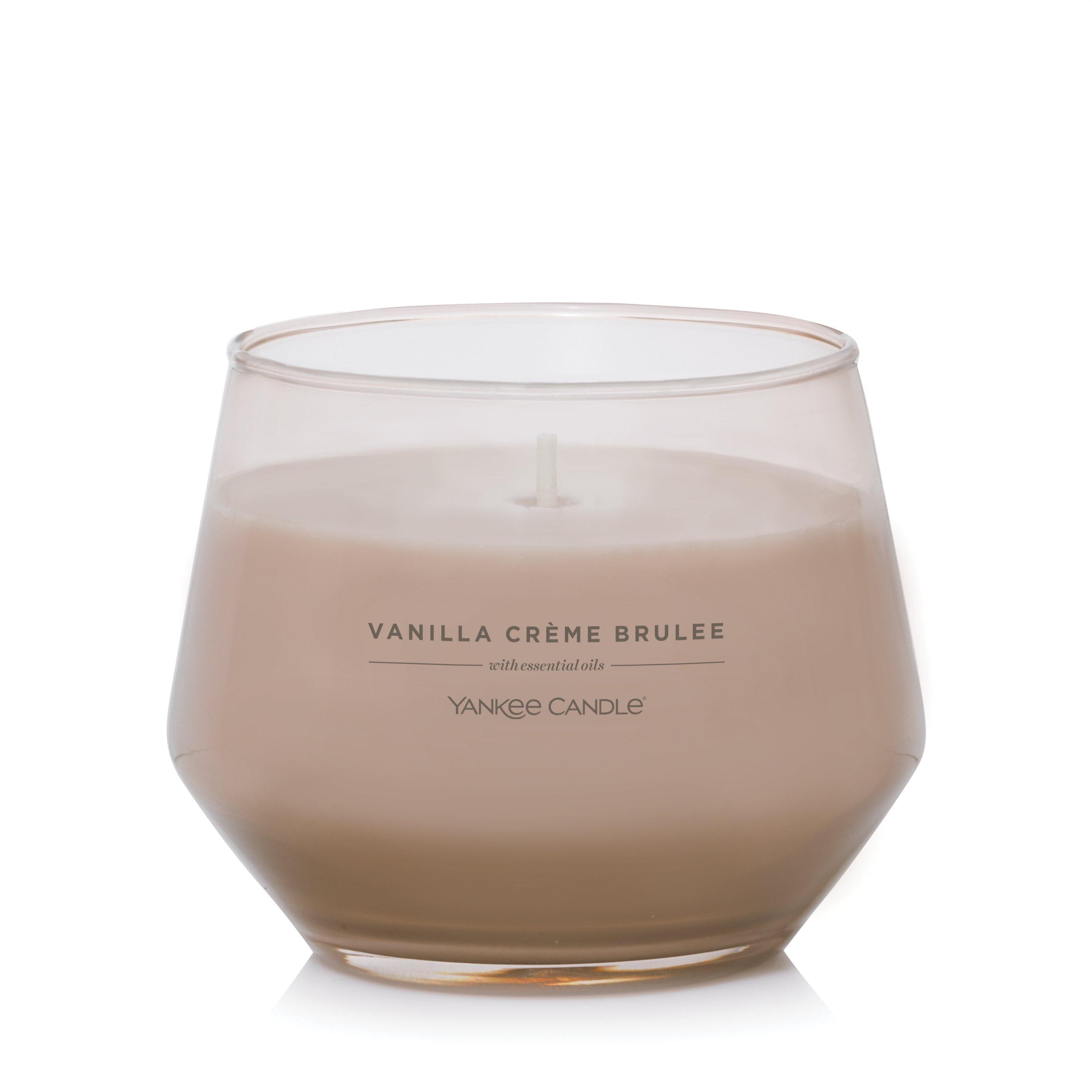 Yankee Candle Studio Scented Candle, Vanilla Crème Brûlée, Premium Plant Wax Blend, 10 oz Jar, Up to 50 Hour Burn Time