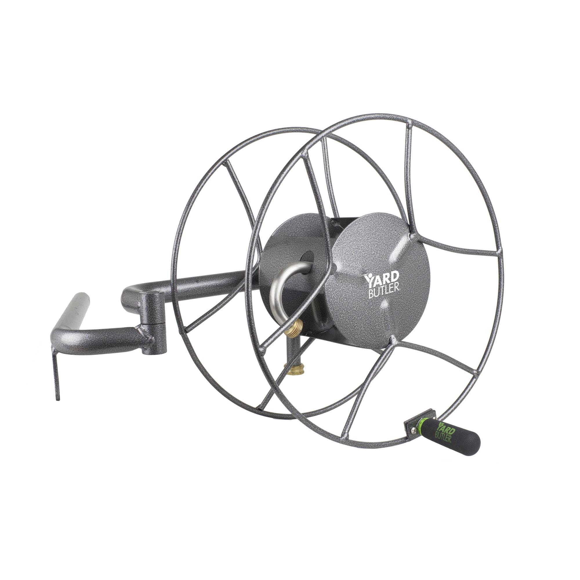 Yard Butler Garden Steel Wall Mounted Swivel Hose Reel