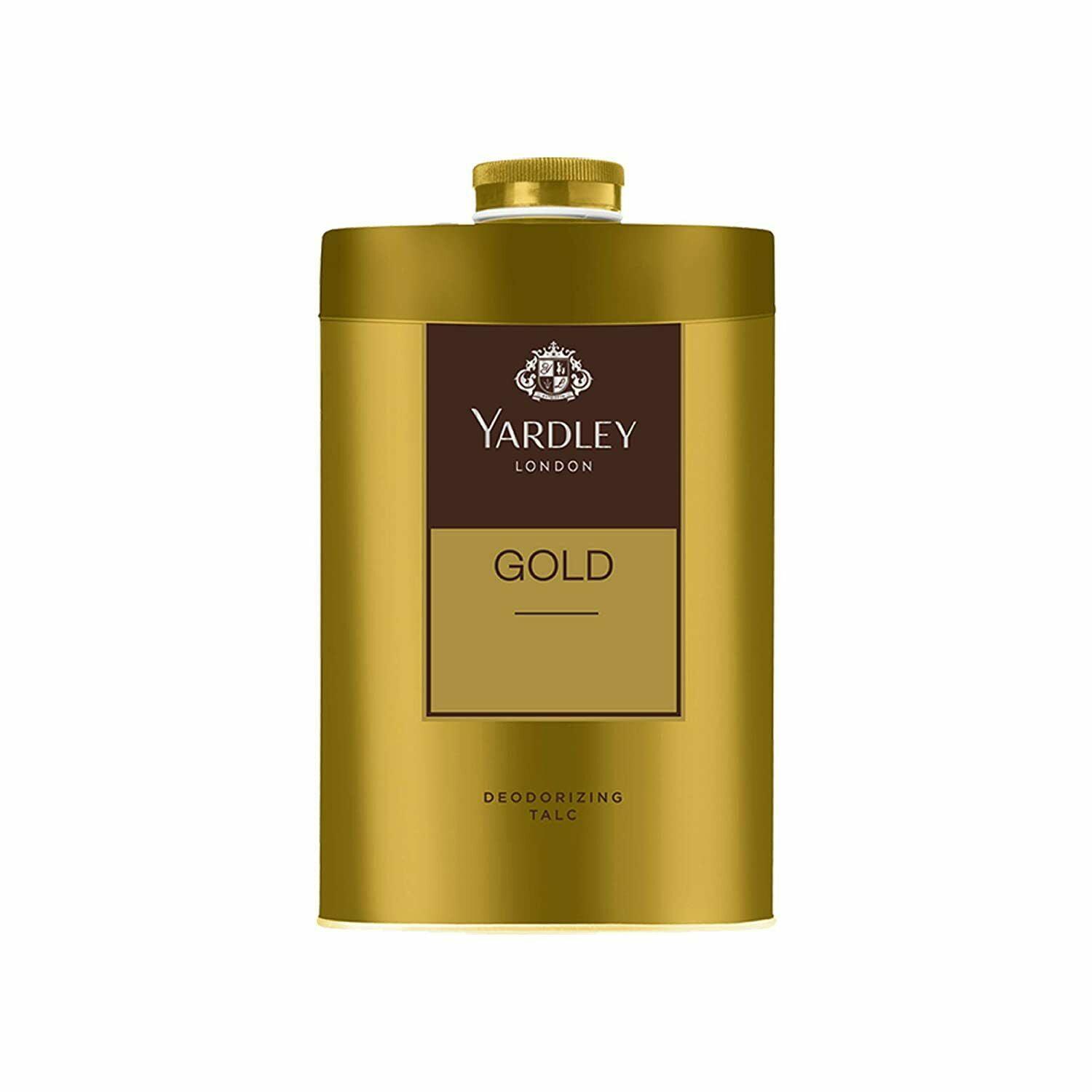Yardley London Gold Perfumed Talc, 250 gm 8.8 oz
