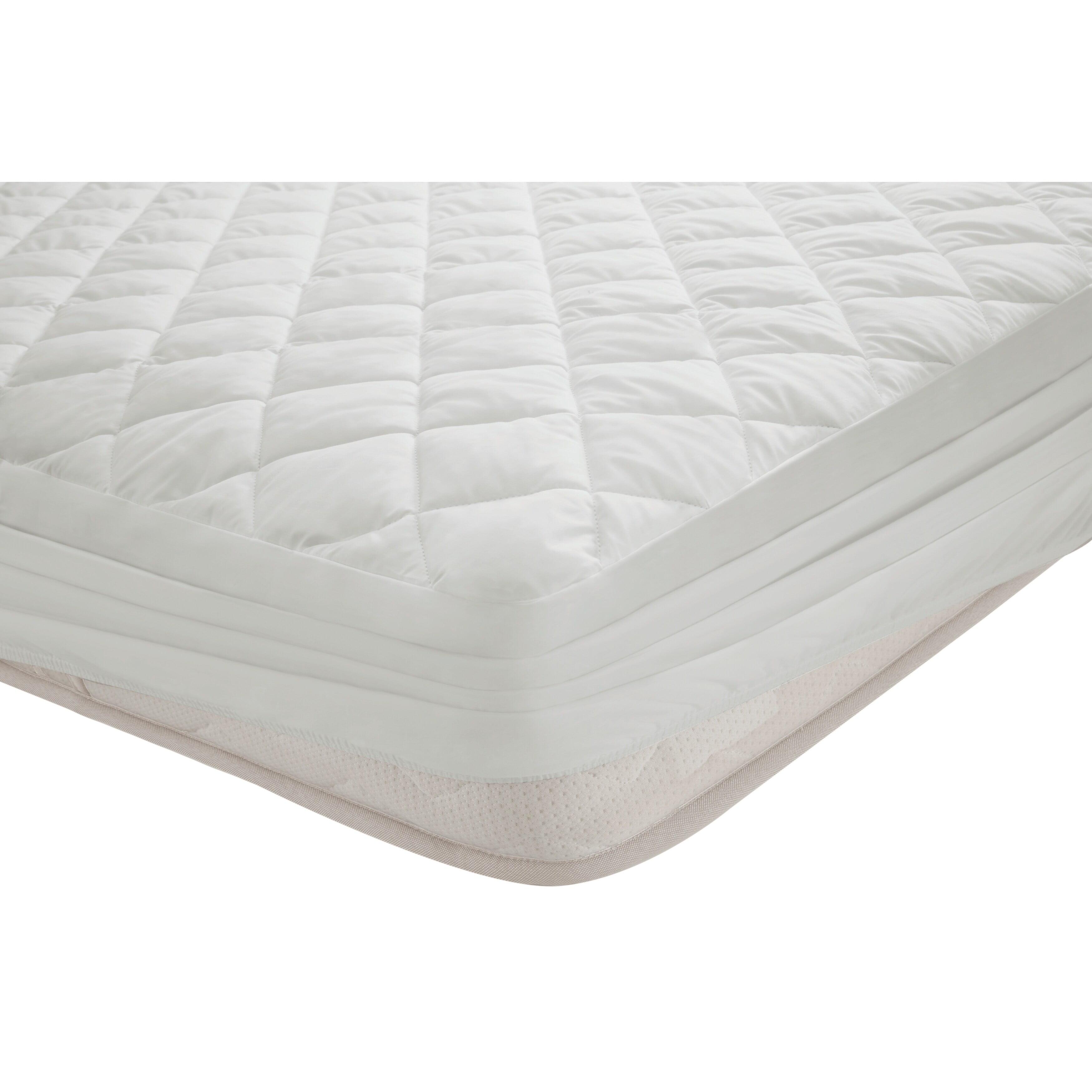 Suprelle 95 White Cotton California King Mattress Protector