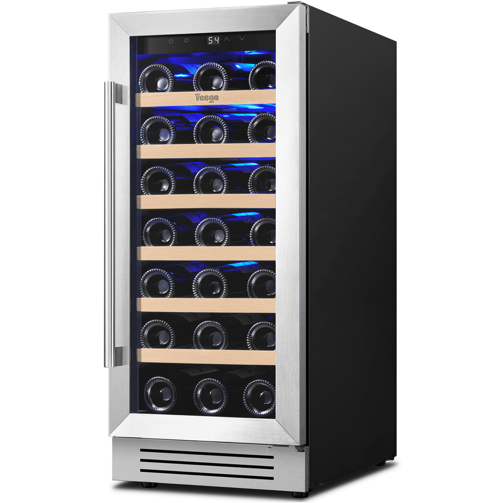 Yeego 15" Wine  Cooler Refrigerators, 33 Bottle Wine Fridge,Freestanding & Built-in for home bar