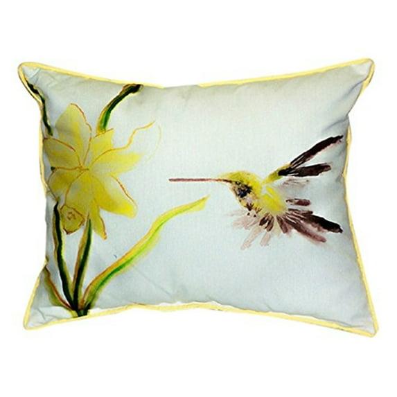 Betsy Drake Interiors Hummingbird Outdoor Cushion