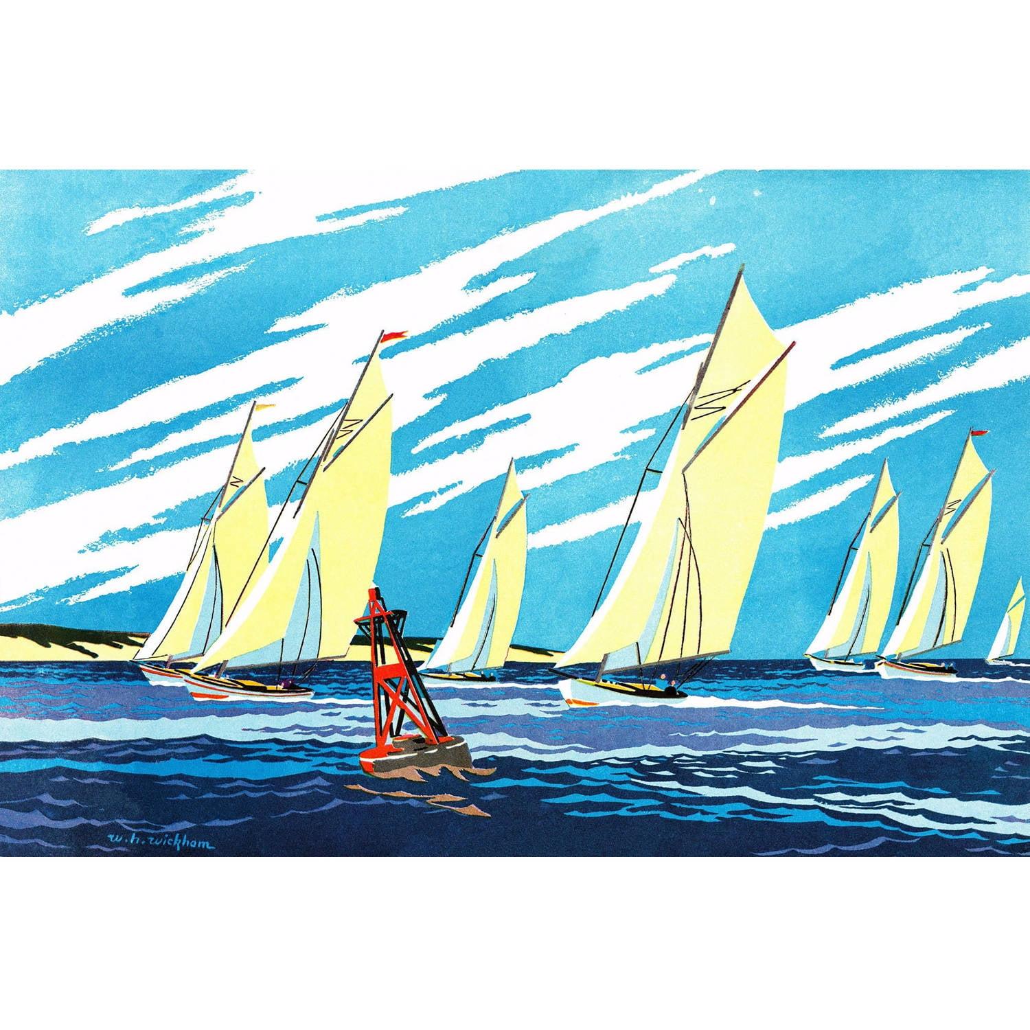 Marmont Hill " Yellow Sailboats "