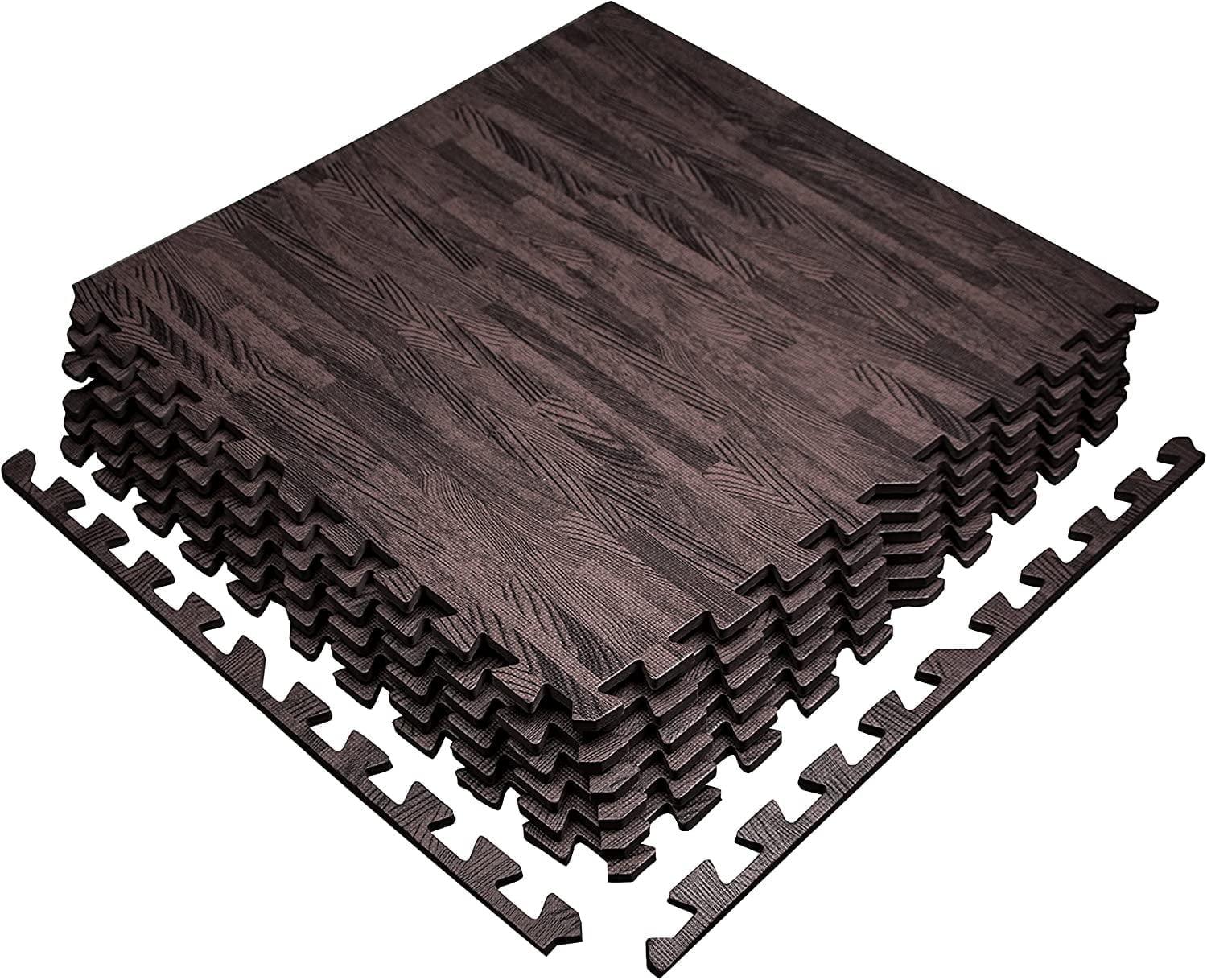 Premium 24'' L x 24'' W x 0.45'' EVA Interlocking Foam Floor Tiles, Non-Slip Gym Mats for Muti-use