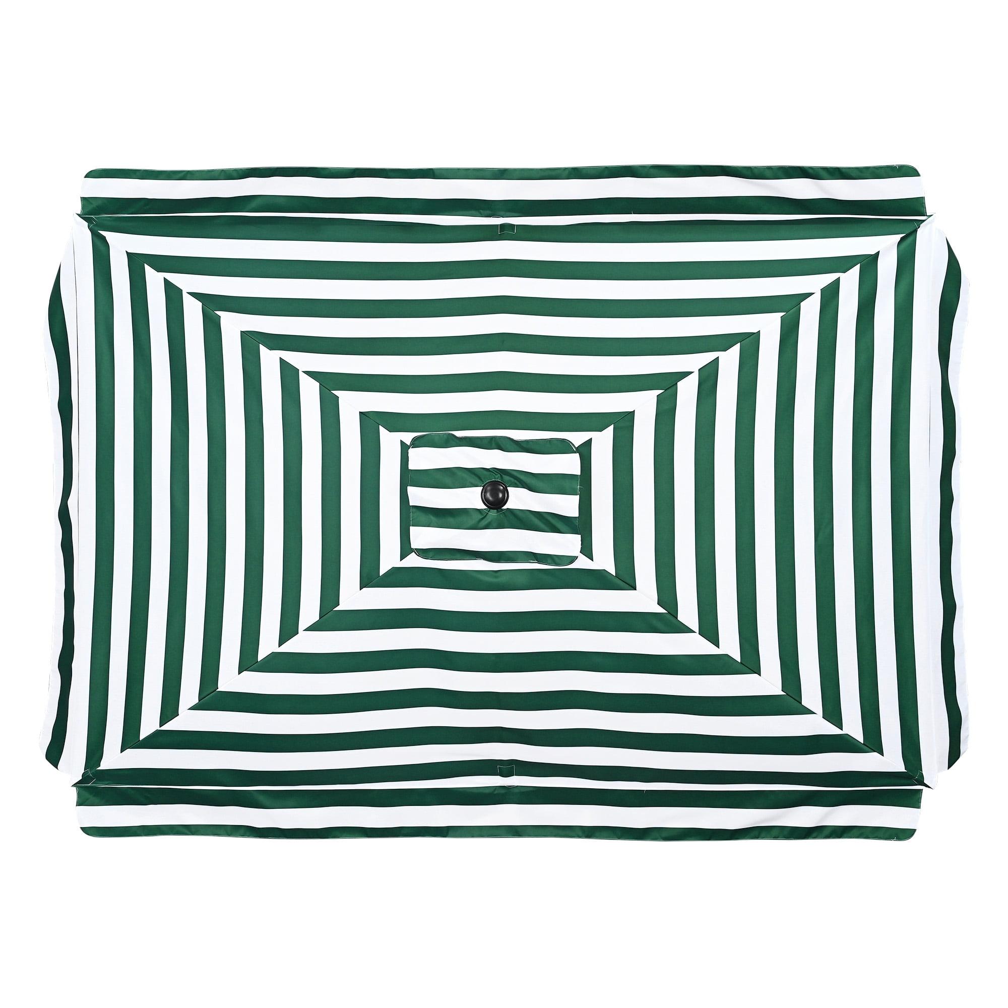 Yescom 10x6.5 Ft Patio Umbrella Replacement Canopy Market Table Top Sunshade Cover Yard