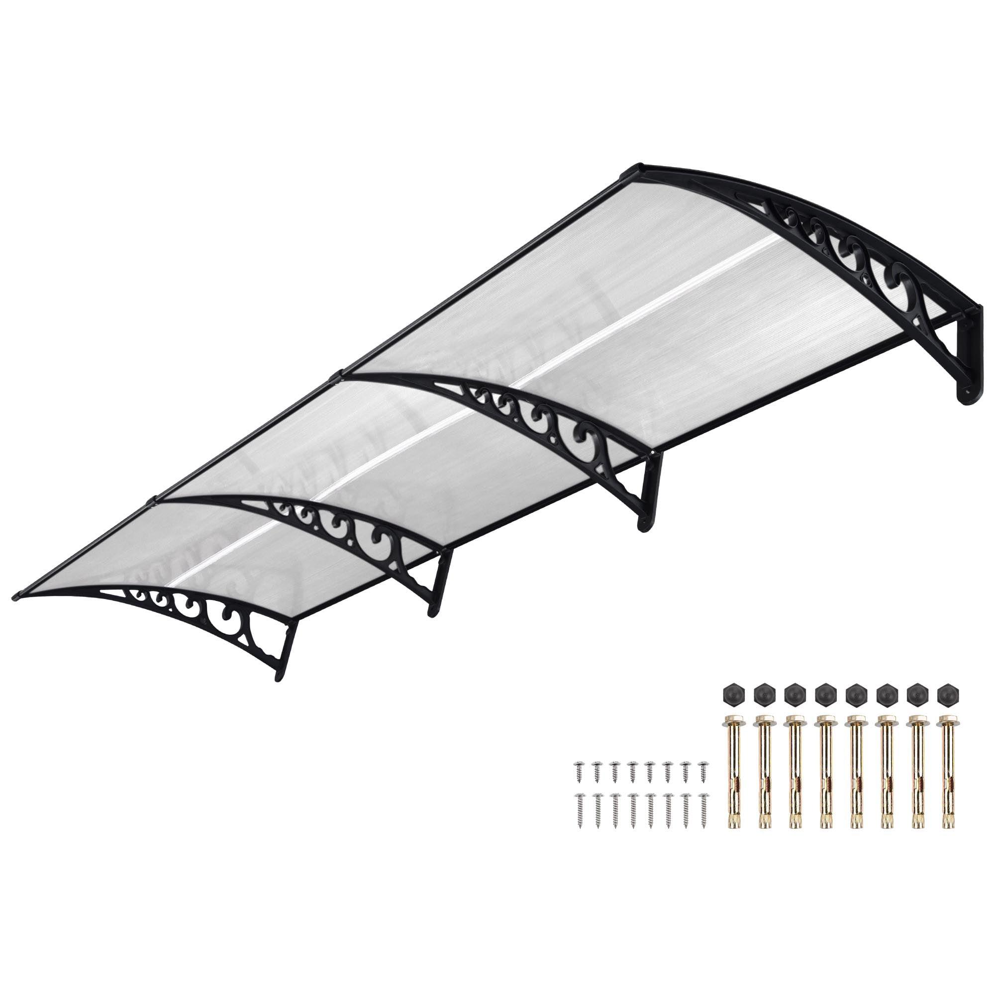 Yescom 38'' W x 9.8'' D Plastic Cover Retractable Patio Awning