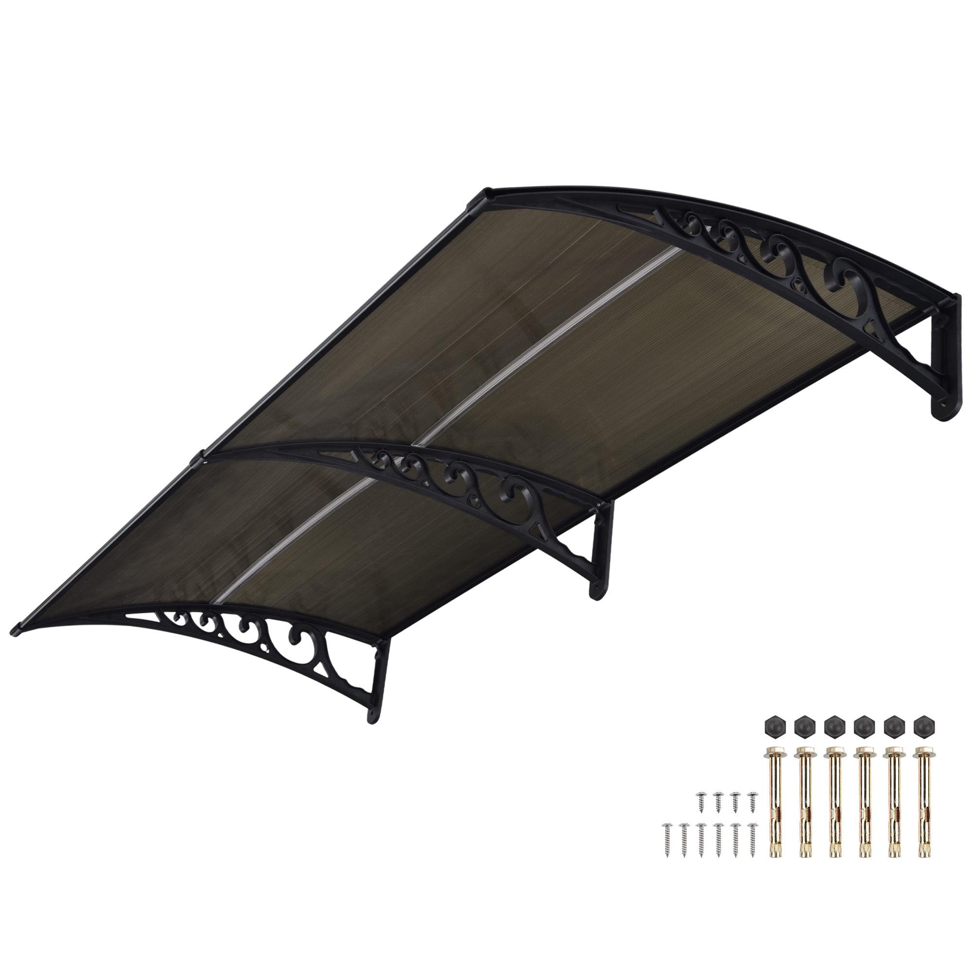 Yescom 38" x 78" Brown Polycarbonate Window and Door Awning