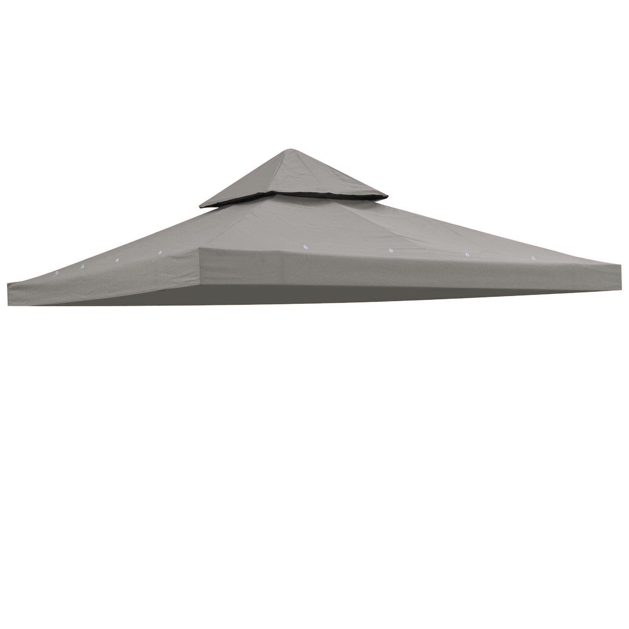 Yescom Yescom Canopy Top Replacement for 2-Tier Crescent TJSG081 Gazebo Outdoor Garden Yard Patio Cover