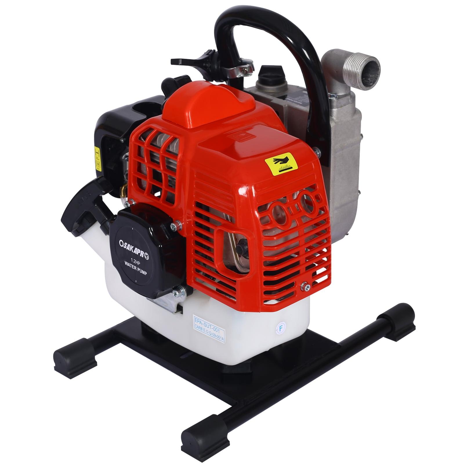 1.2HP Orange Steel Gas Powered Water Transfer Pump