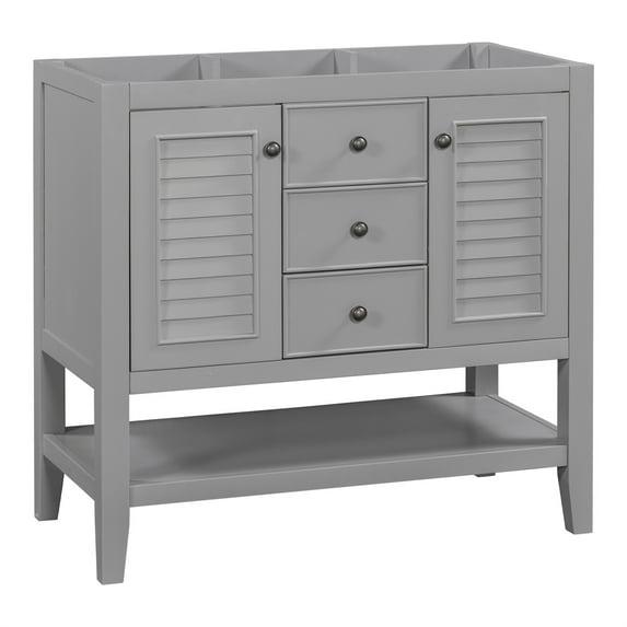 DSUNNER 36" Bathroom Vanity without Sink, Cabinet Base Only