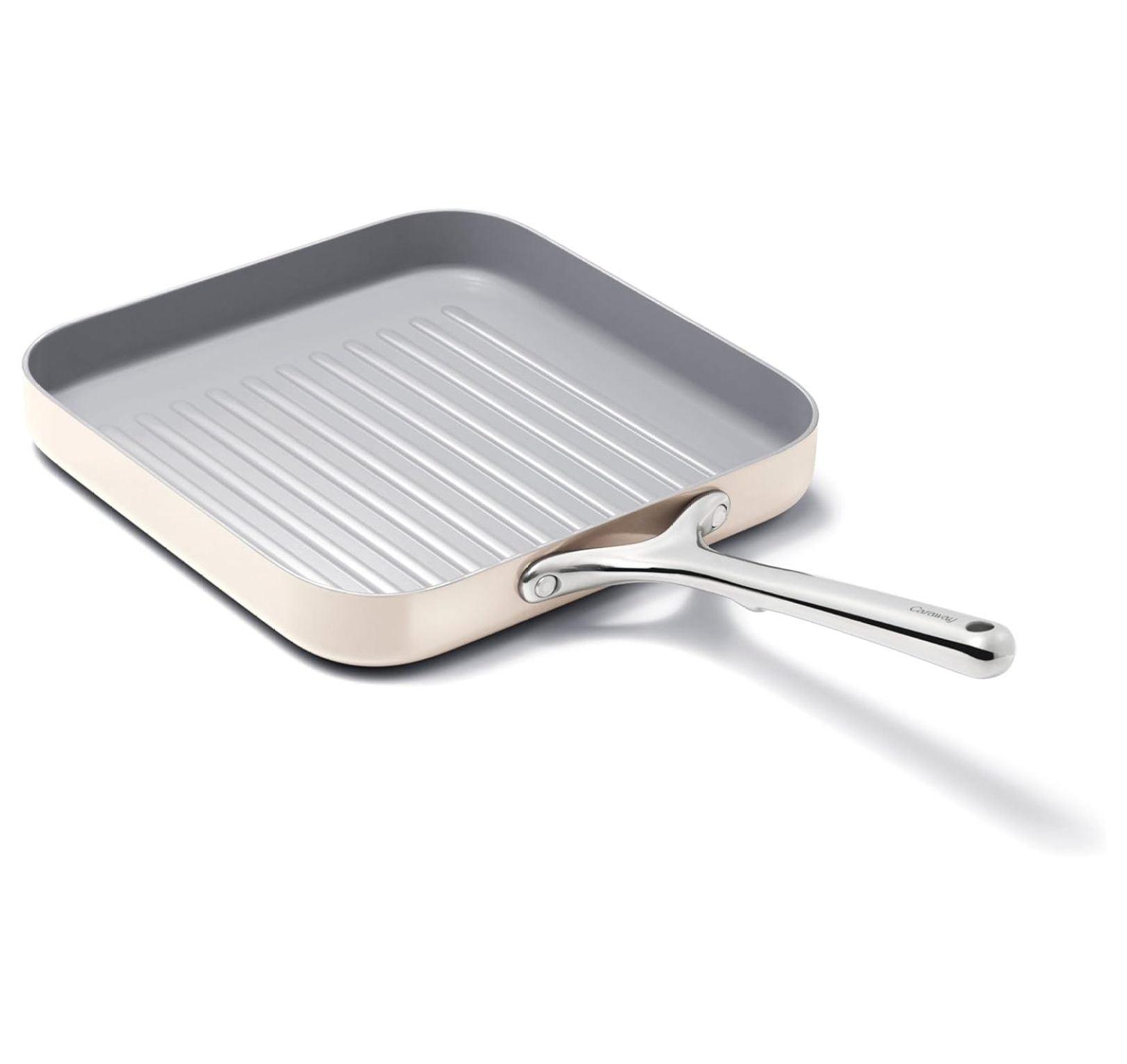 Caraway Home 11.02" Nonstick Square Grill Fry Pan