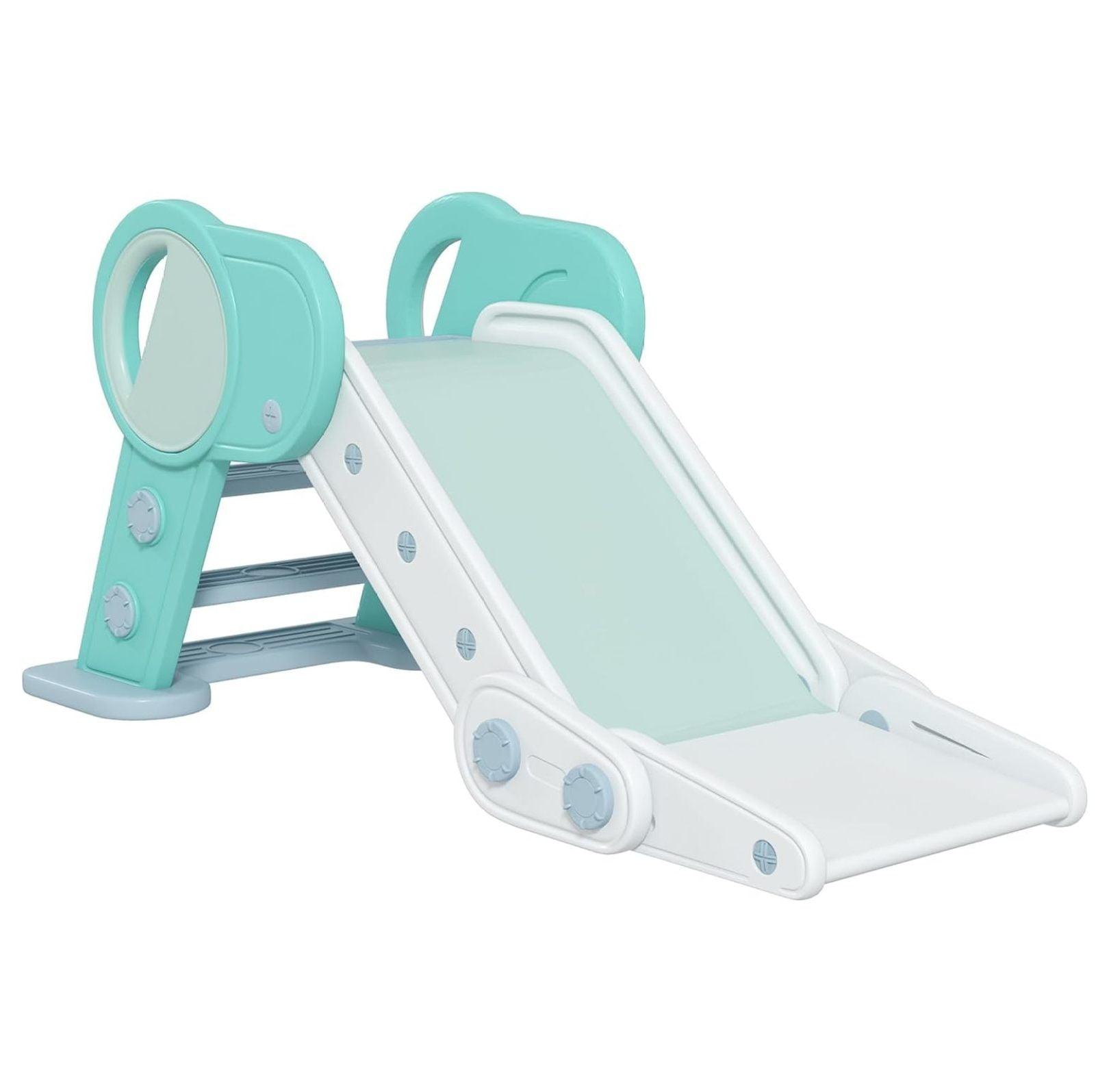 Qaba Toddler Slide, Indoor Foldable Kids Slide for Boys Girls 1.5-3 Years Old