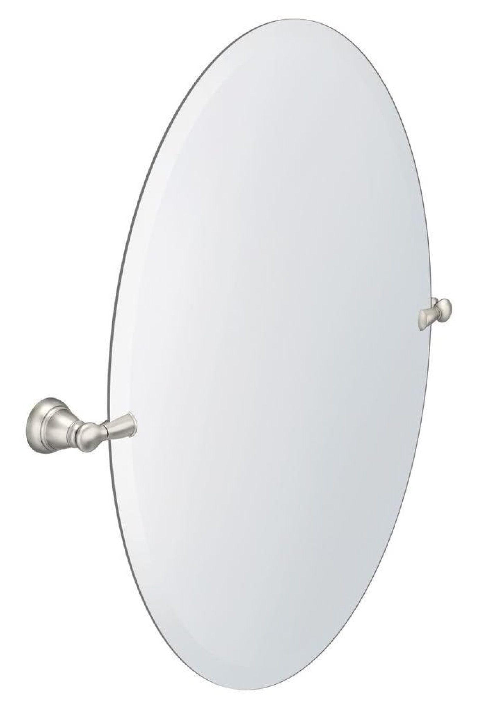 Oval Frameless 26" x 23" Bathroom Vanity Mirror