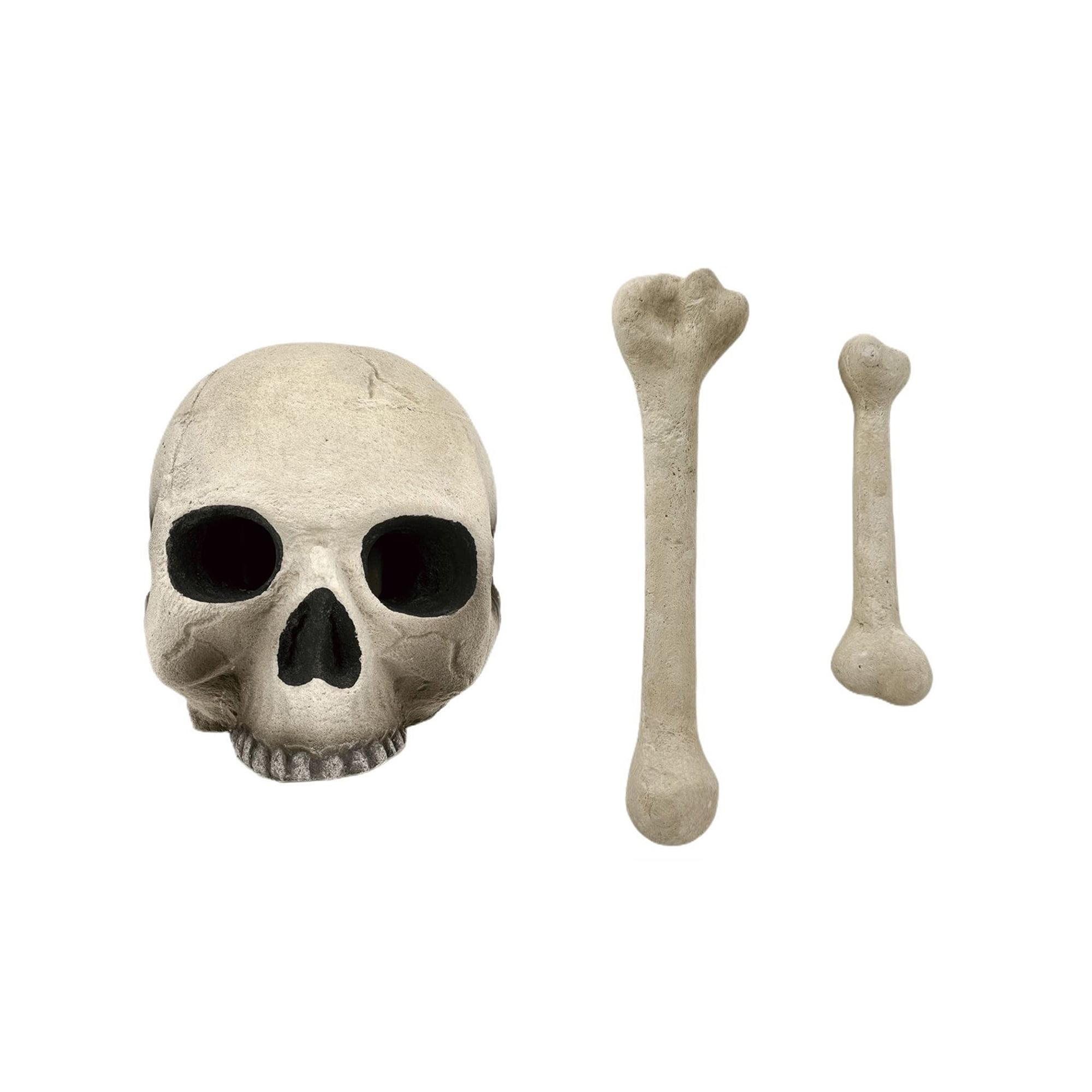 Kepooman Halloween Decorations,Halloween Fire Pit Skull Halloween Decoration-Beige