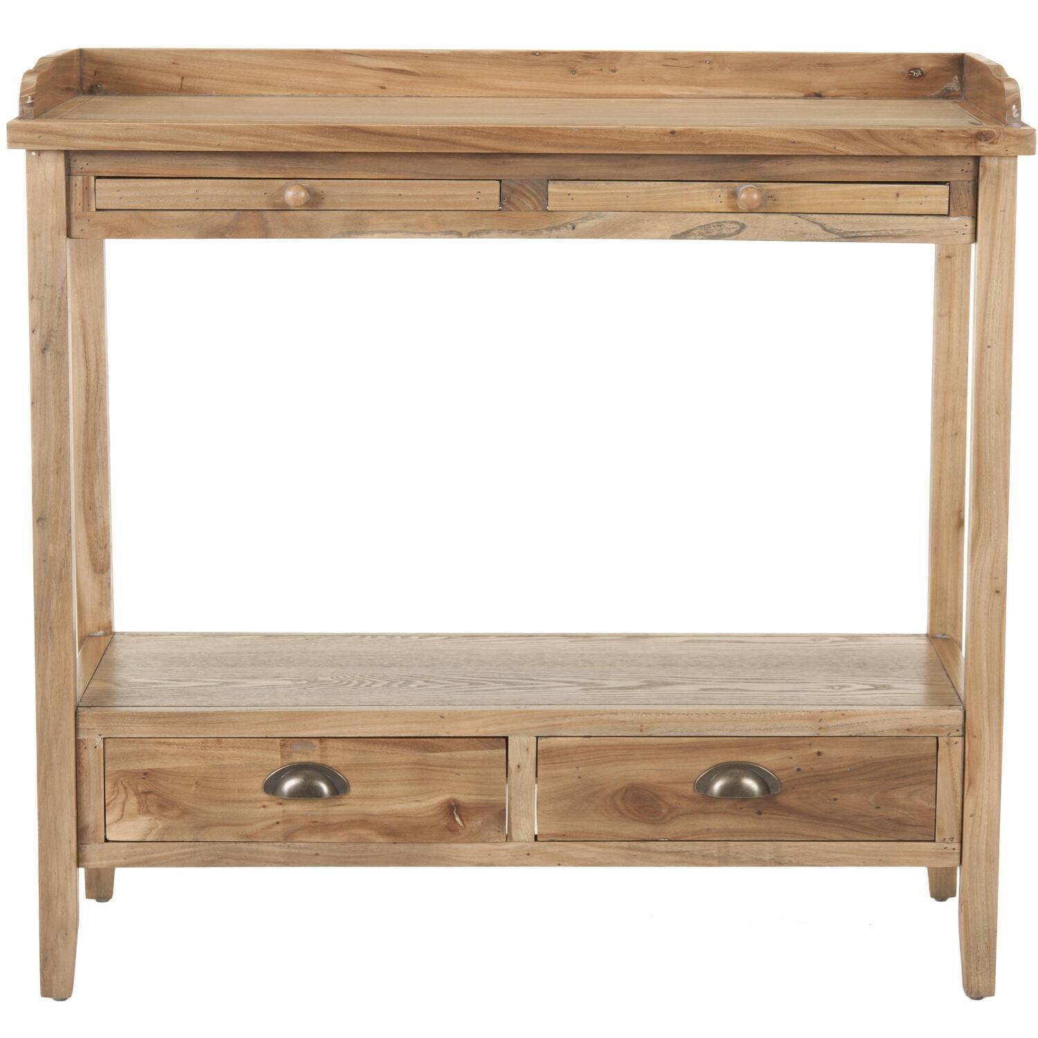 Peter Console - AMH6571A - Brown - Safavieh Couture