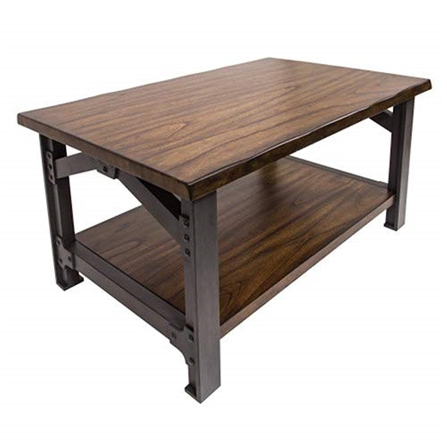 Bethel Park Rustic Graphite Grey & Mahogany Coffee Table