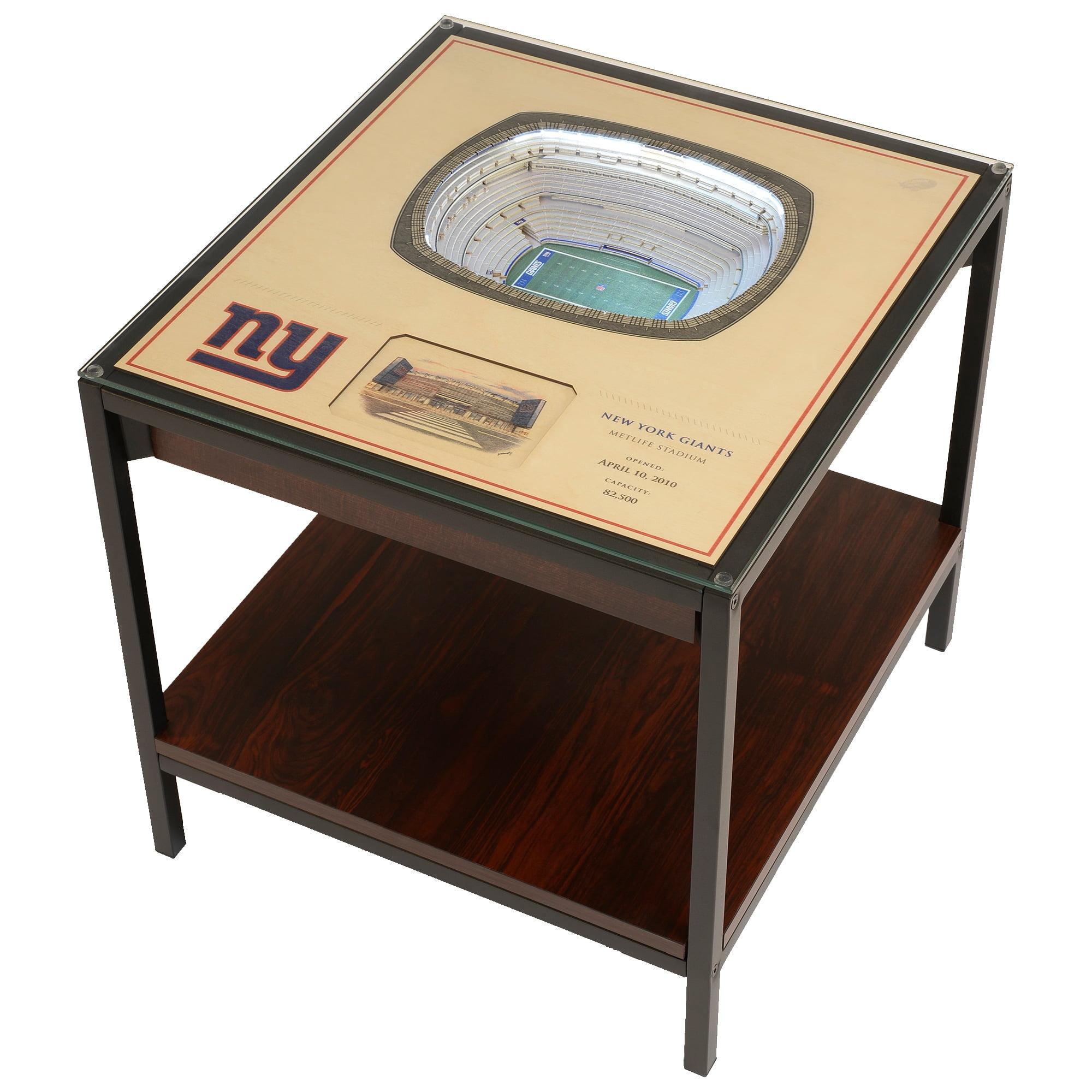 NFL New York Giants 25-Layer StadiumViews Lighted End Table