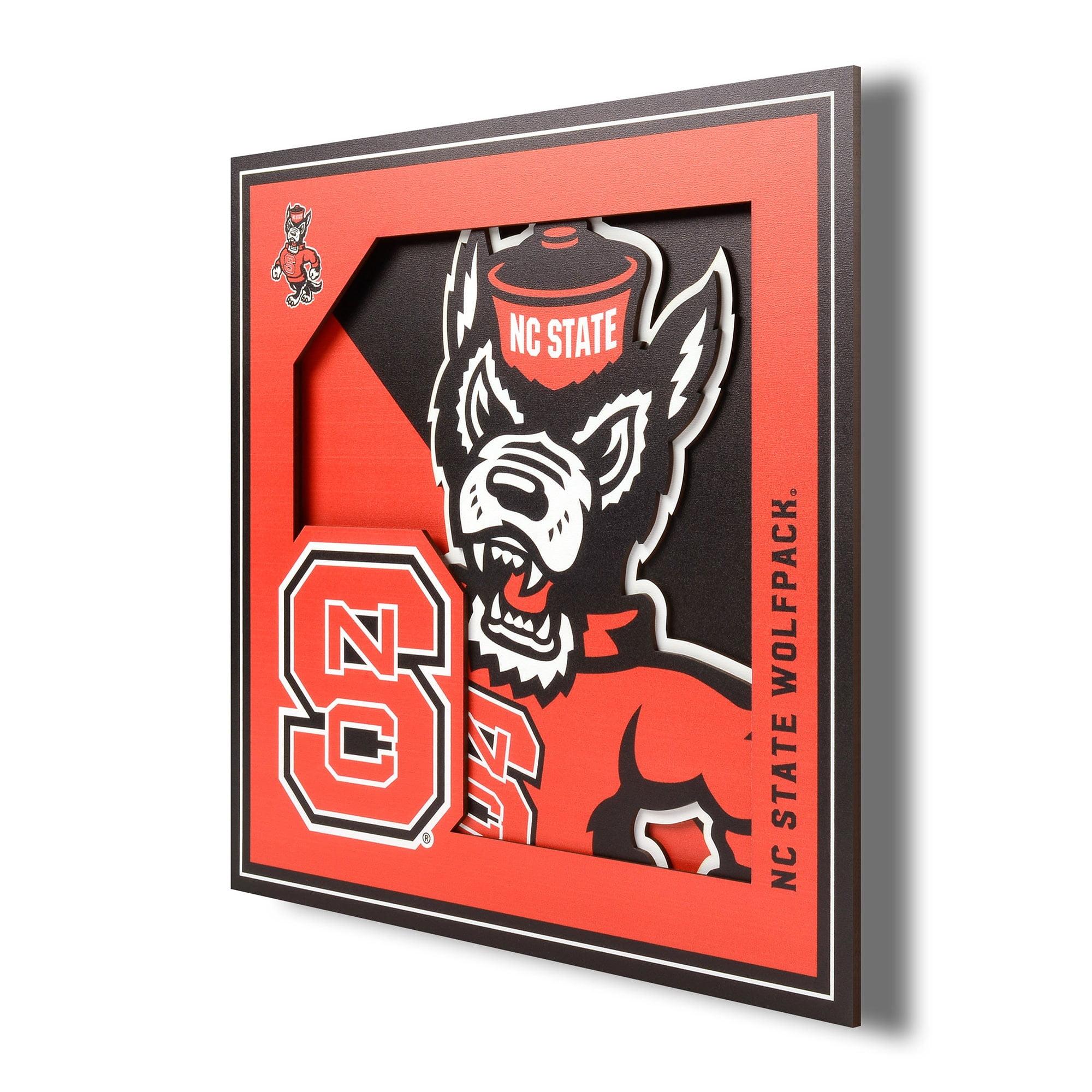 YouTheFan NCAA NC State Wolfpack 12 x 12 Wall Art