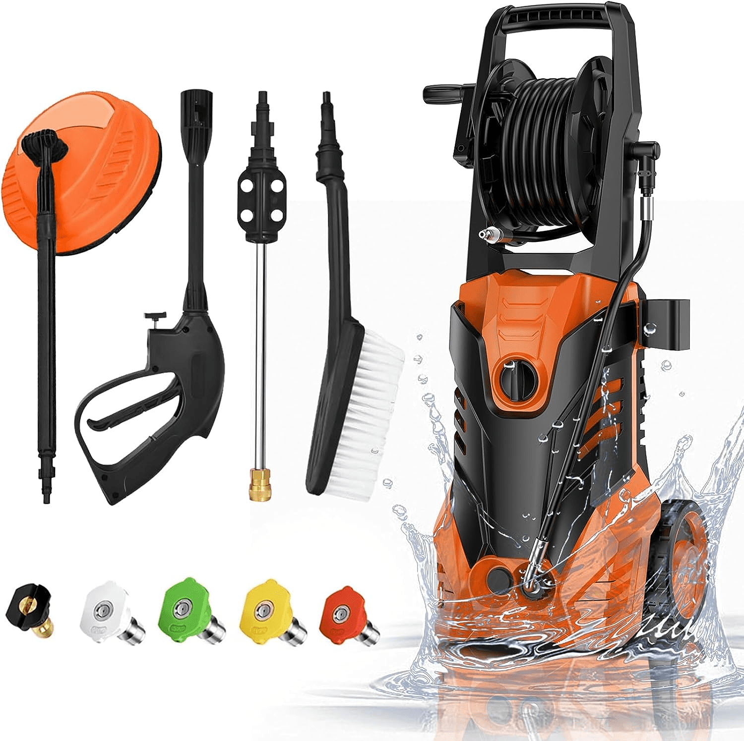 Sugift 3300 PSI Blue Electric High Pressure Washer with Accessories