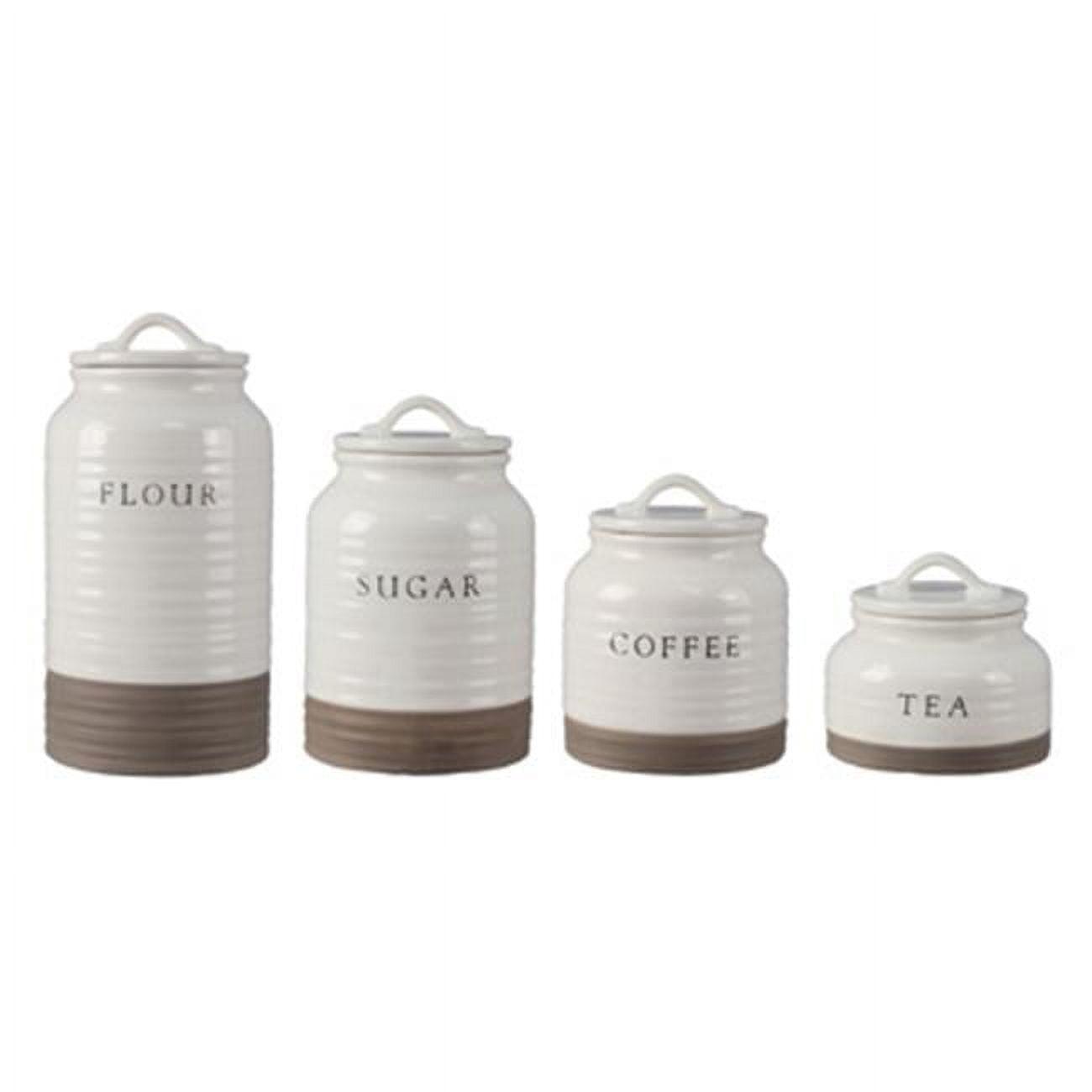 Love Happy Creations LLC Ceramic / Porcelain Canister - Set of 4 (Set of 4)