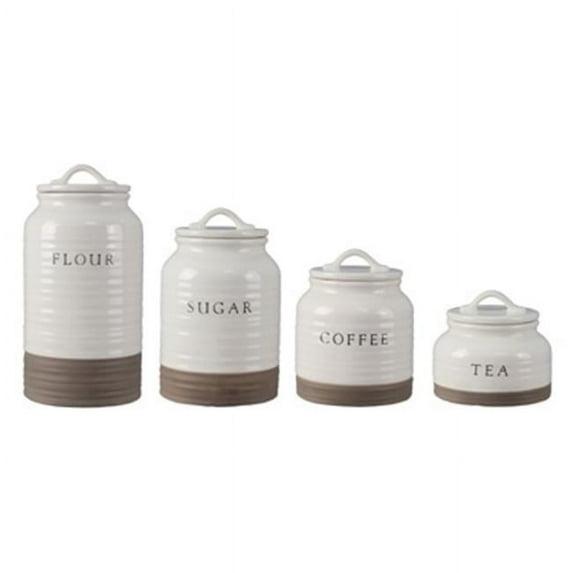 Love Happy Creations LLC Ceramic / Porcelain Canister - Set of 4 (Set of 4)