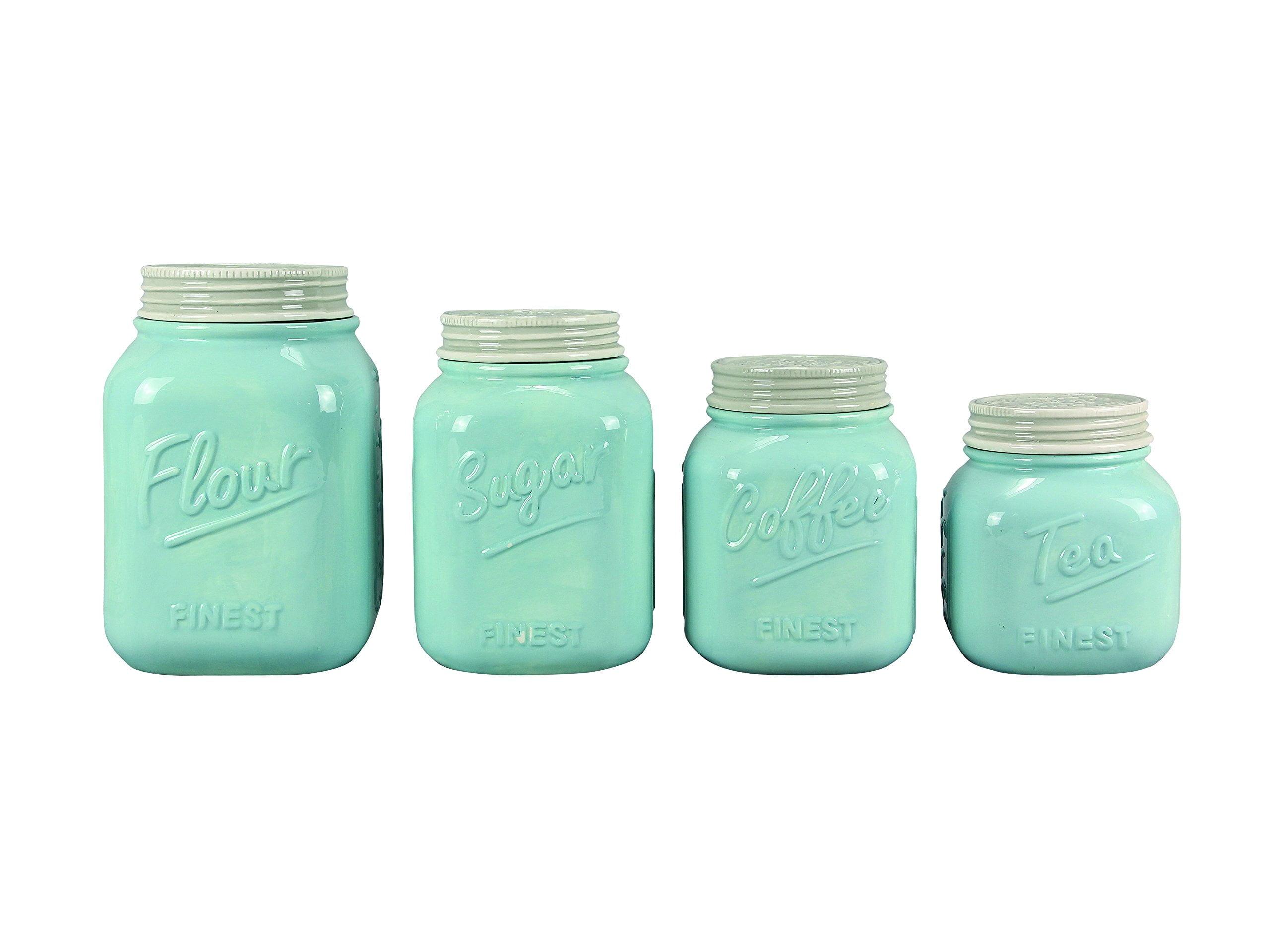 Love Happy Creations LLC Ceramic / Porcelain Canister - Set of 4 (Set of 4)