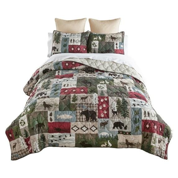Donna Sharp Montana Forest Quilted Quilt Set