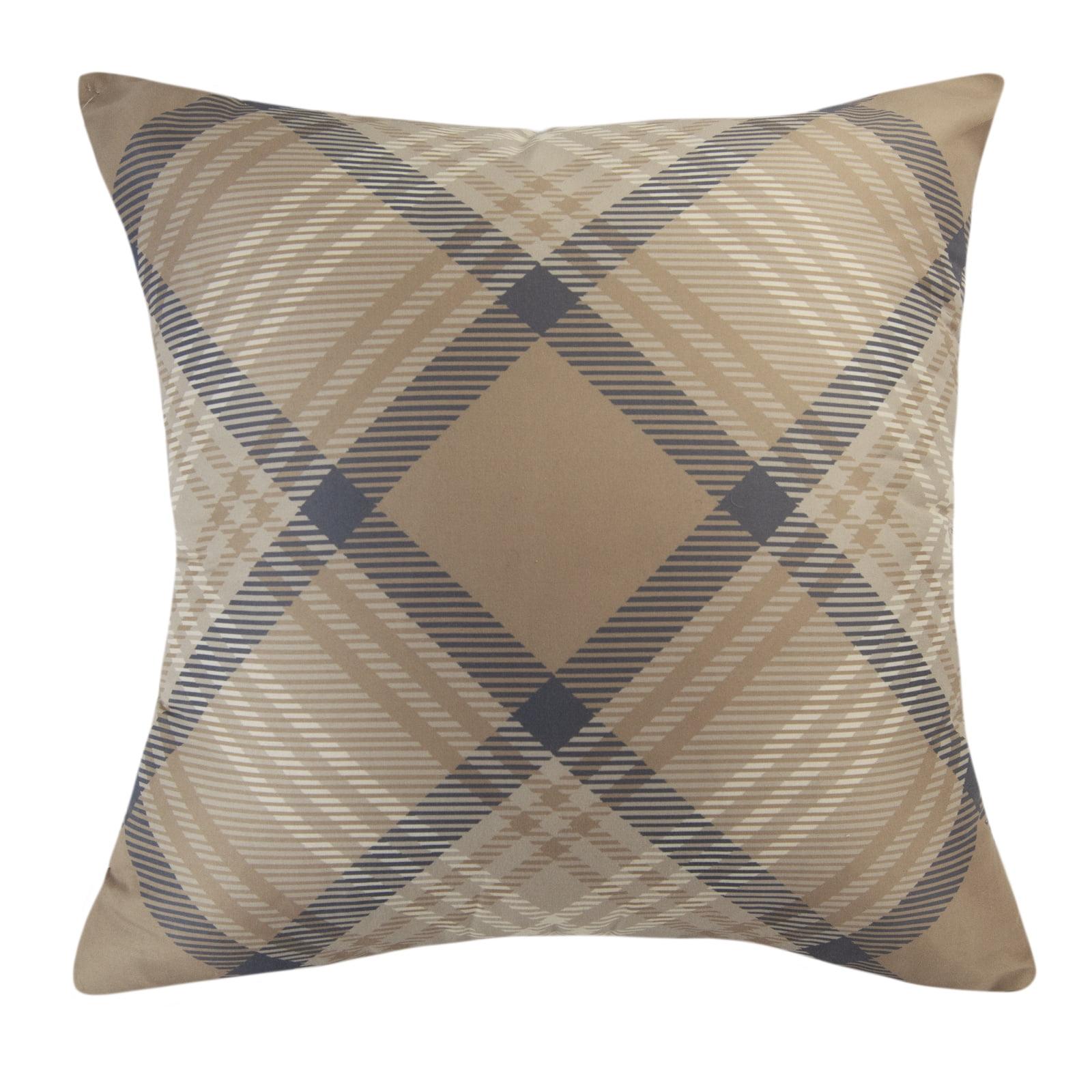 Wilderness Pine Plaid Reversible Throw Pillow