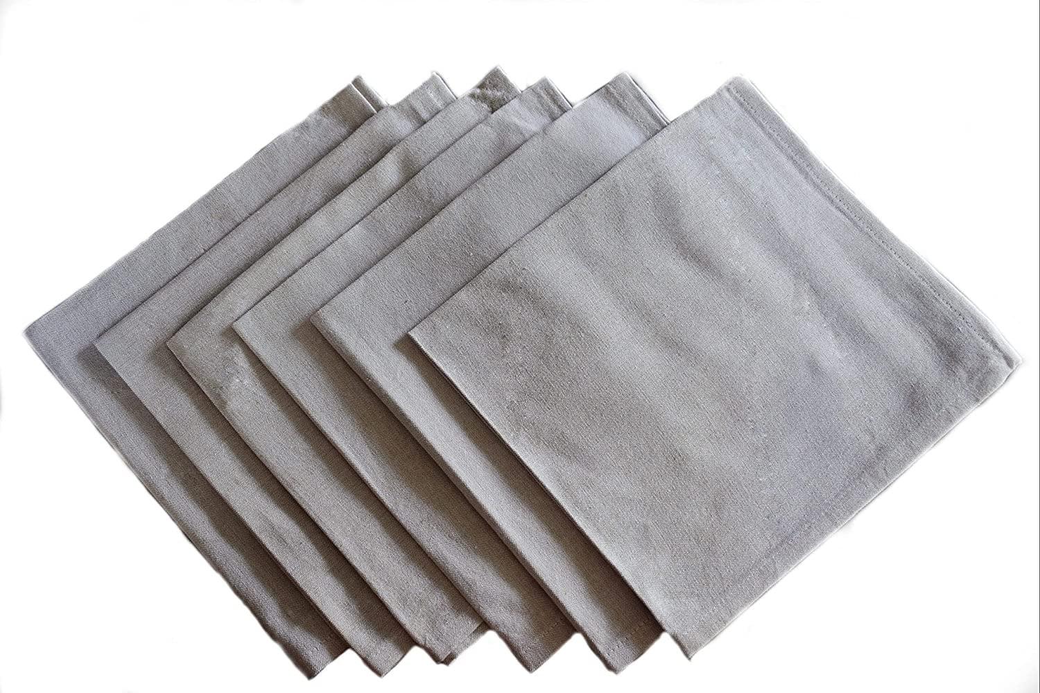 Design Imports  Chambray Napkin Set 6 Piece, Blue, 20X20"
