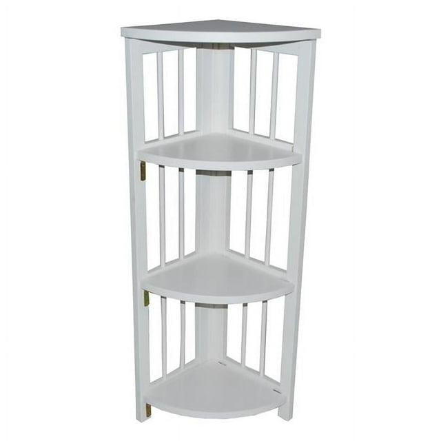 Yu Shan CO USA Ltd  4-tier corner folding bookcase  White