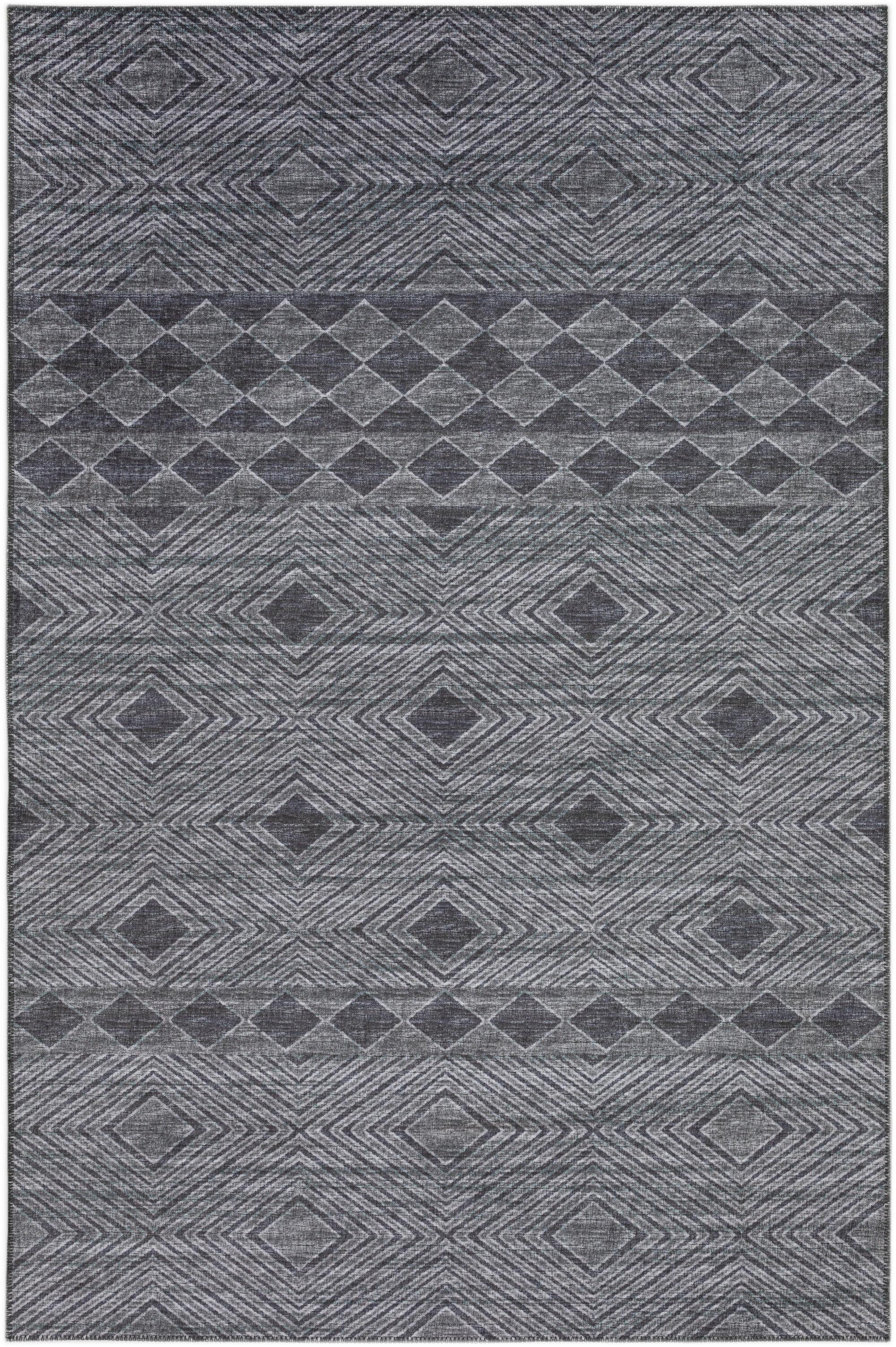 Yuma Ultra-Soft Chenille 5' x 7'6" Gray Flat-Woven Area Rug