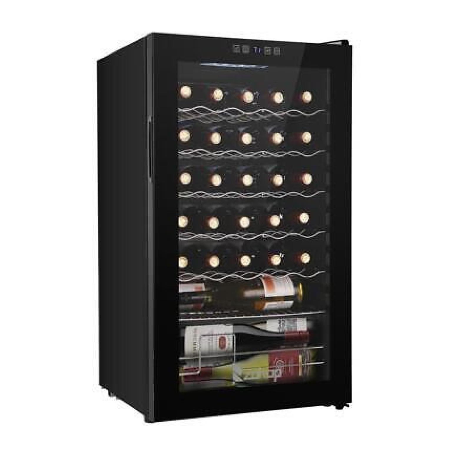 Ktaxon 34 Bottle Compressor Wine Cooler Freestanding Wine Fridge, Fast Cooling, Low Noise