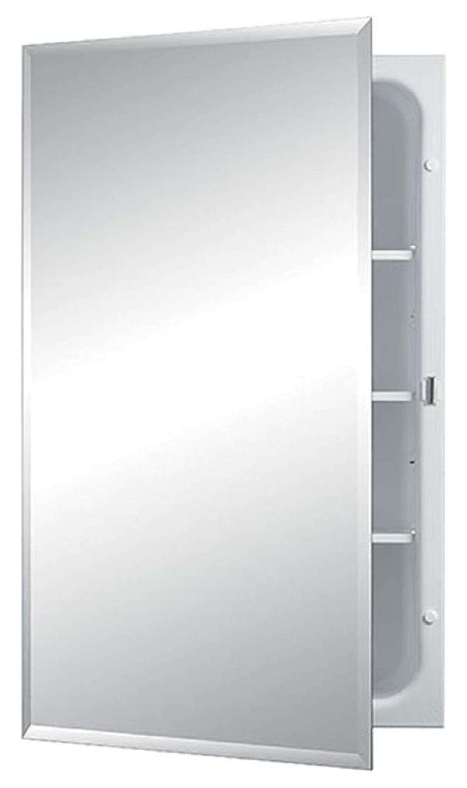 XylehR 1459 Horizon Frameless Single-Door Recessed Medicine Cabinet