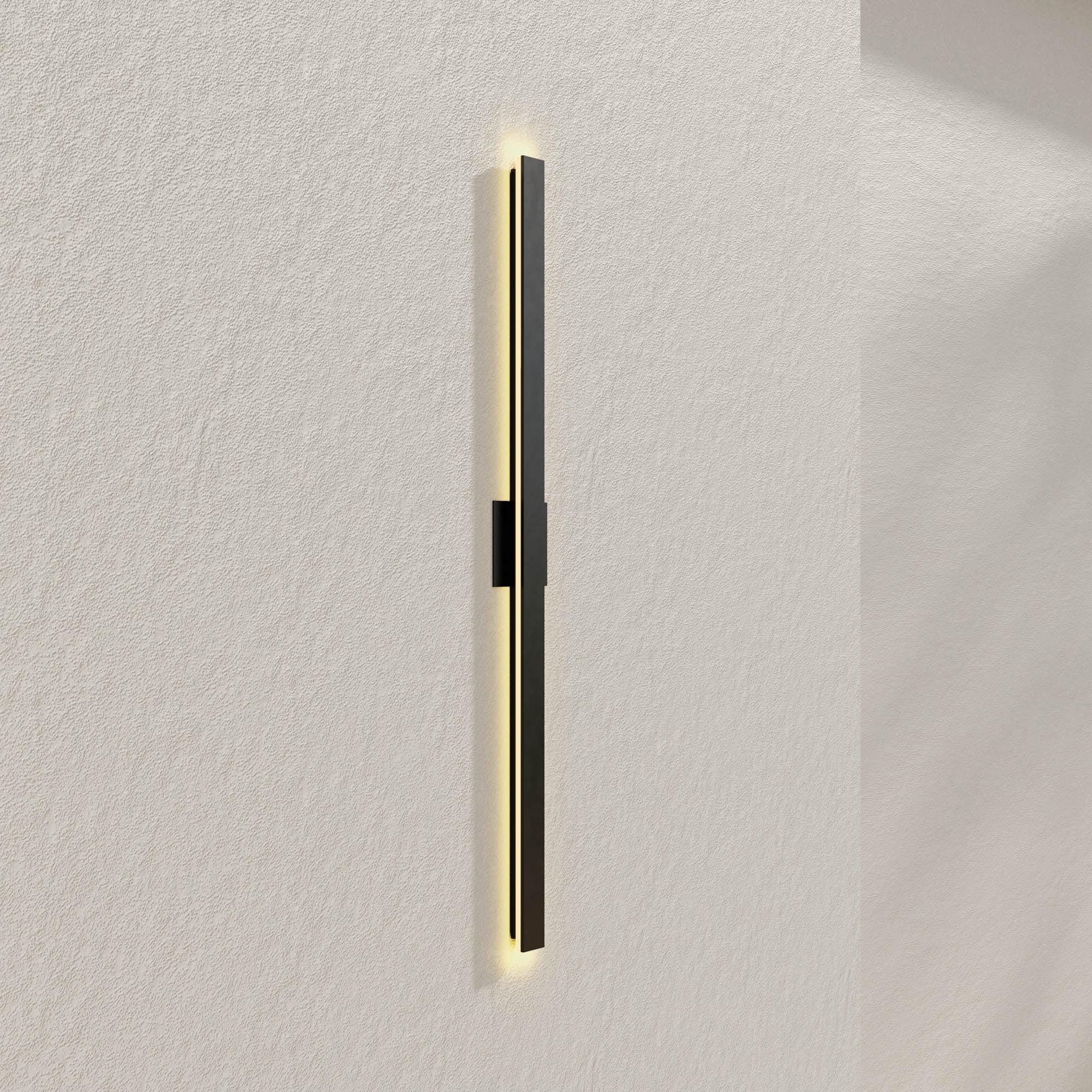 Z-2040 Collection LED Matte Black Contemporary Large Outdoor Wall Light