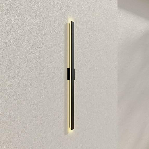 Z-2040 Collection LED Matte Black Contemporary Large Outdoor Wall Light