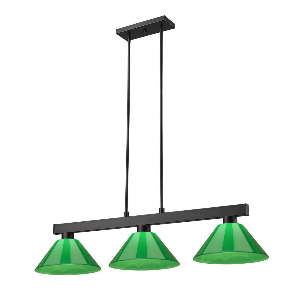 Dalton Modern 32" Matte Black Nickel Drum Pendant Light