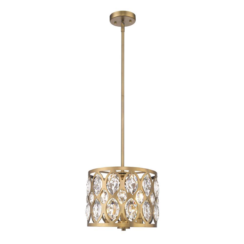 Z-Lite Dealey 3 - Light Chandelier in  Heirloom Brass