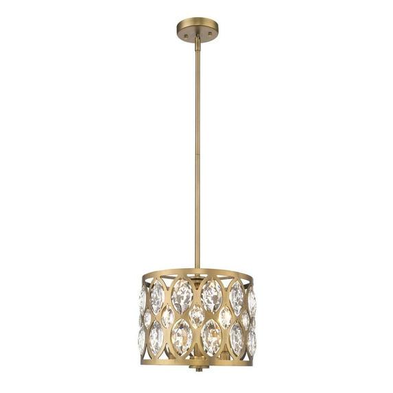 Z-Lite Dealey 3 - Light Chandelier in  Heirloom Brass