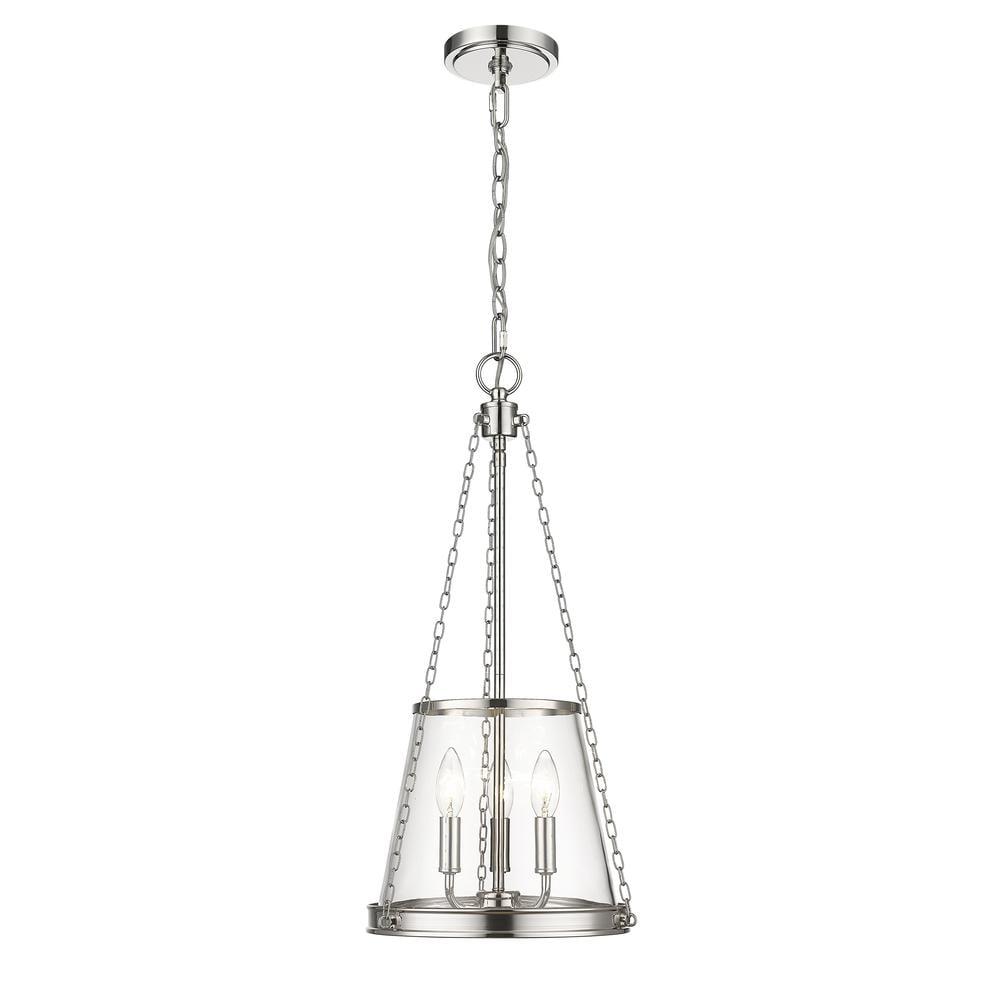 Z-Lite Prescott 3 - Light Pendant in  Polished Nickel