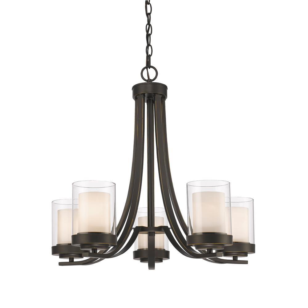Z-Lite Willow 5 - Light Chandelier in  Olde Bronze