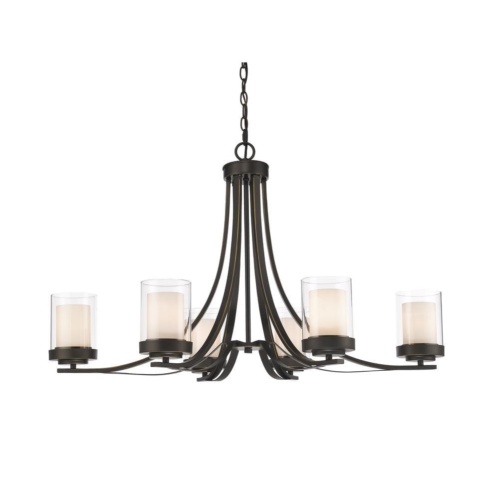 Z-Lite Willow 6 - Light Chandelier in  Olde Bronze